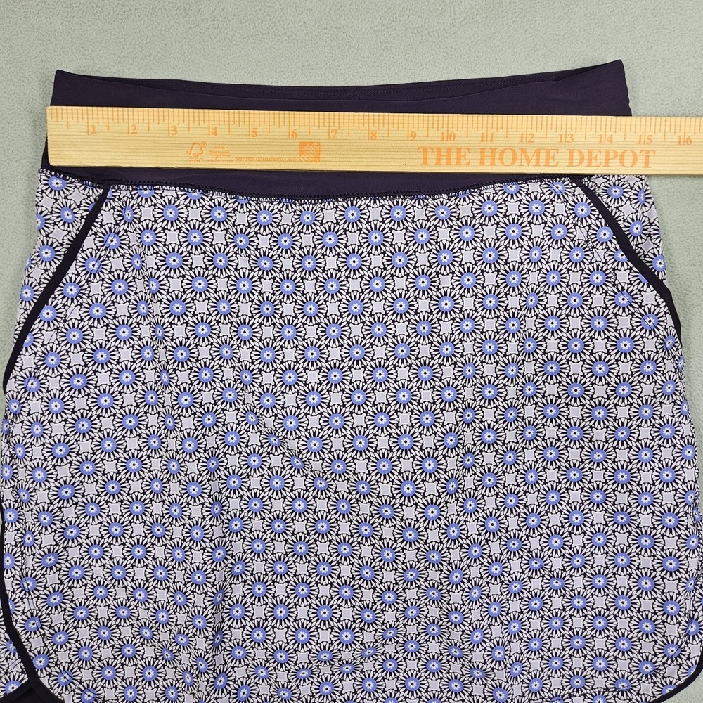 Lands' End Swim Skort Size 4 Purple Quick Dry Pull On Swim Skirt Pockets Cruise - Picture 9 of 11